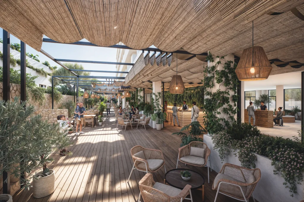 render interior hotel apartamentos