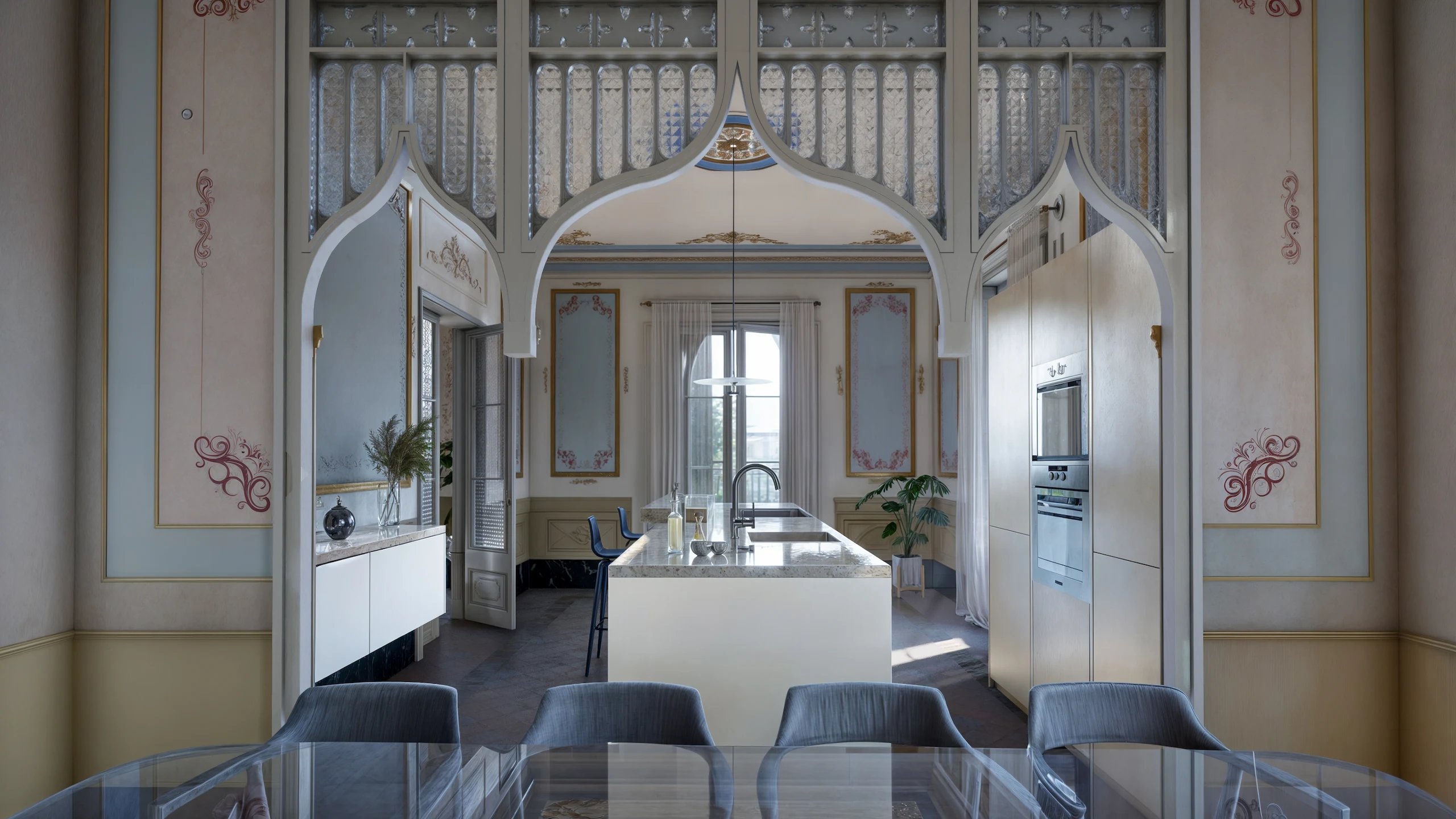 diseño 3d rehabilitación modernista