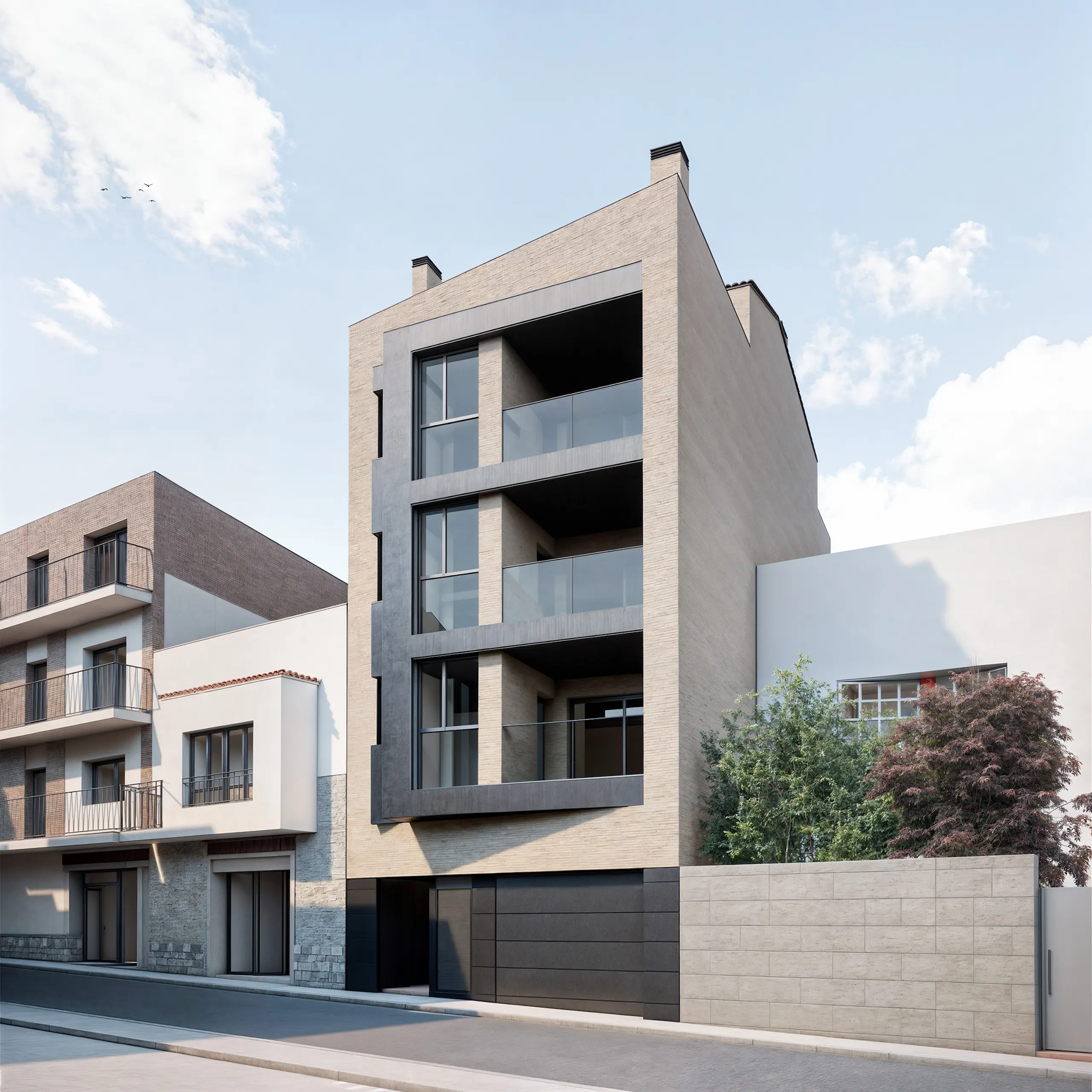 Render exterior - Façana principal