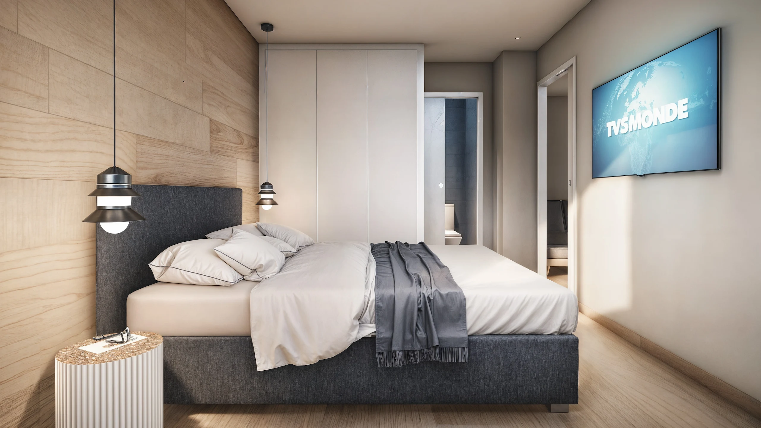 Render fotorrealista habitación