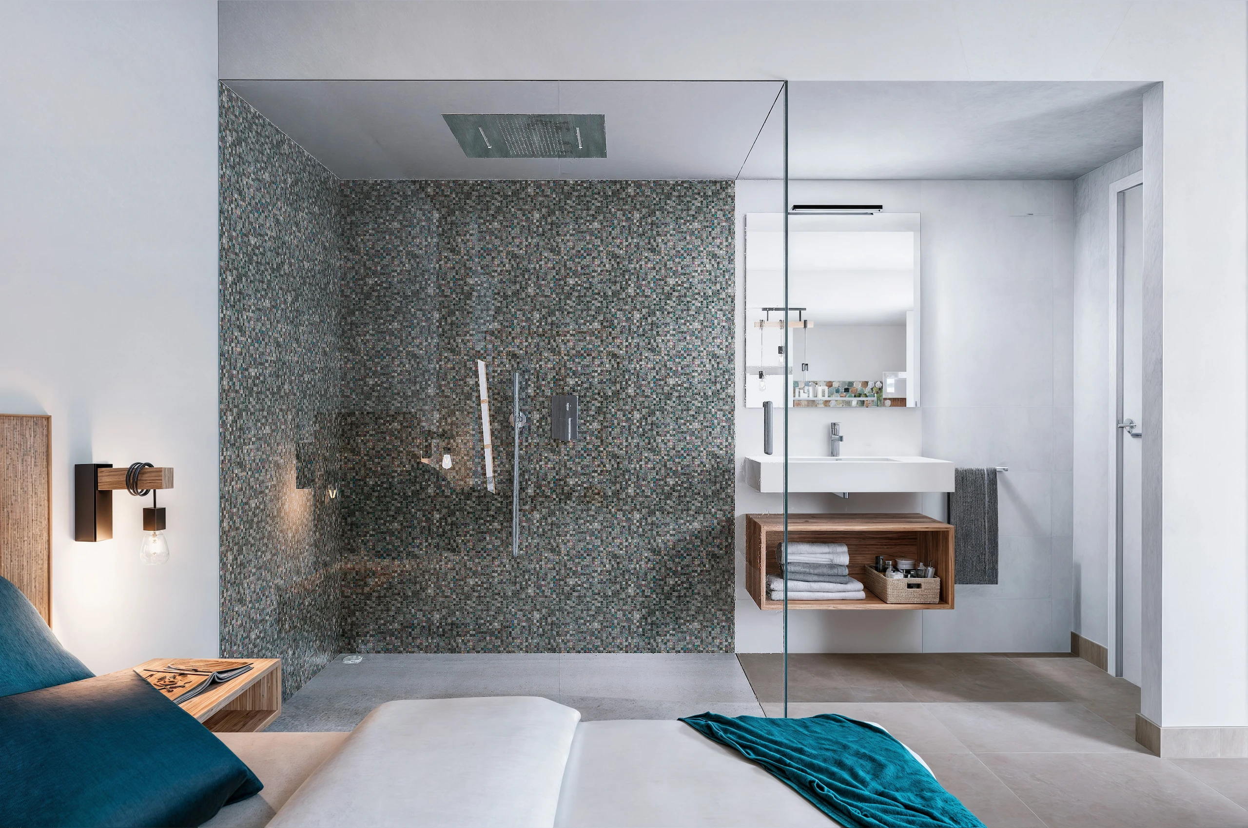 infografia 3D Habitación apartamento baño