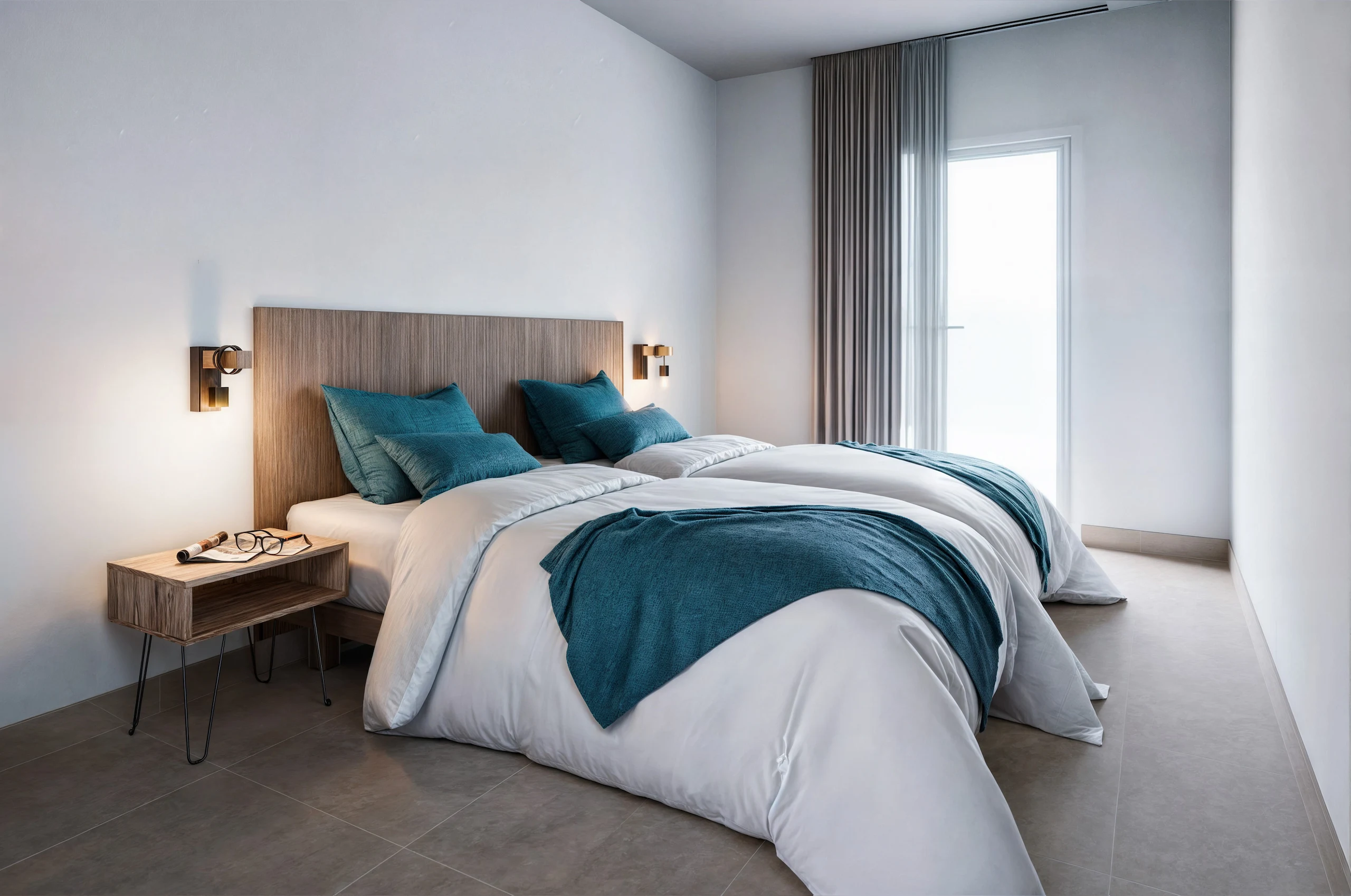 infografia 3D Habitación hotel